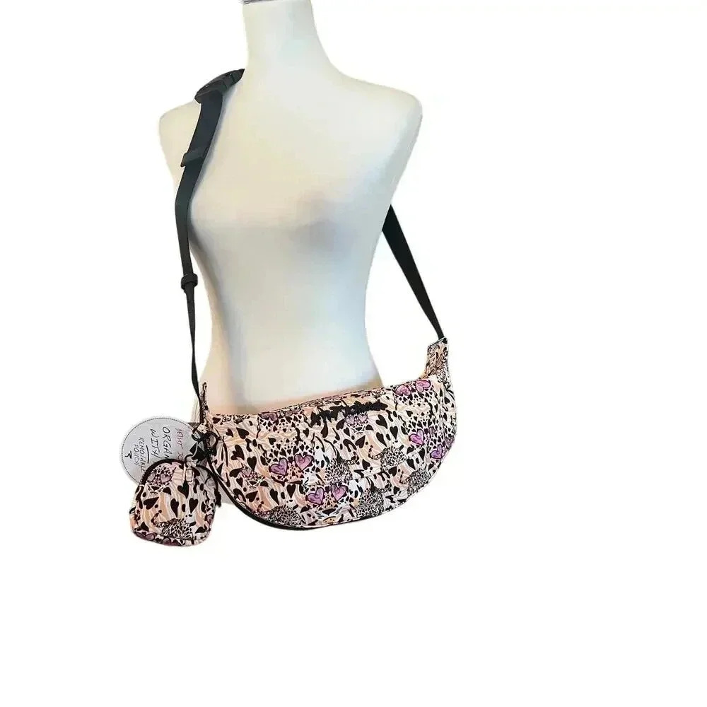 BETSY JOHNSON NWT shoulder bag with attaching coin purse cheetah